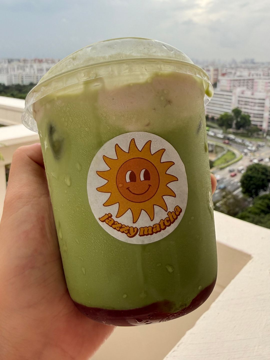 Strawberry Cold Foam Matcha Latte 