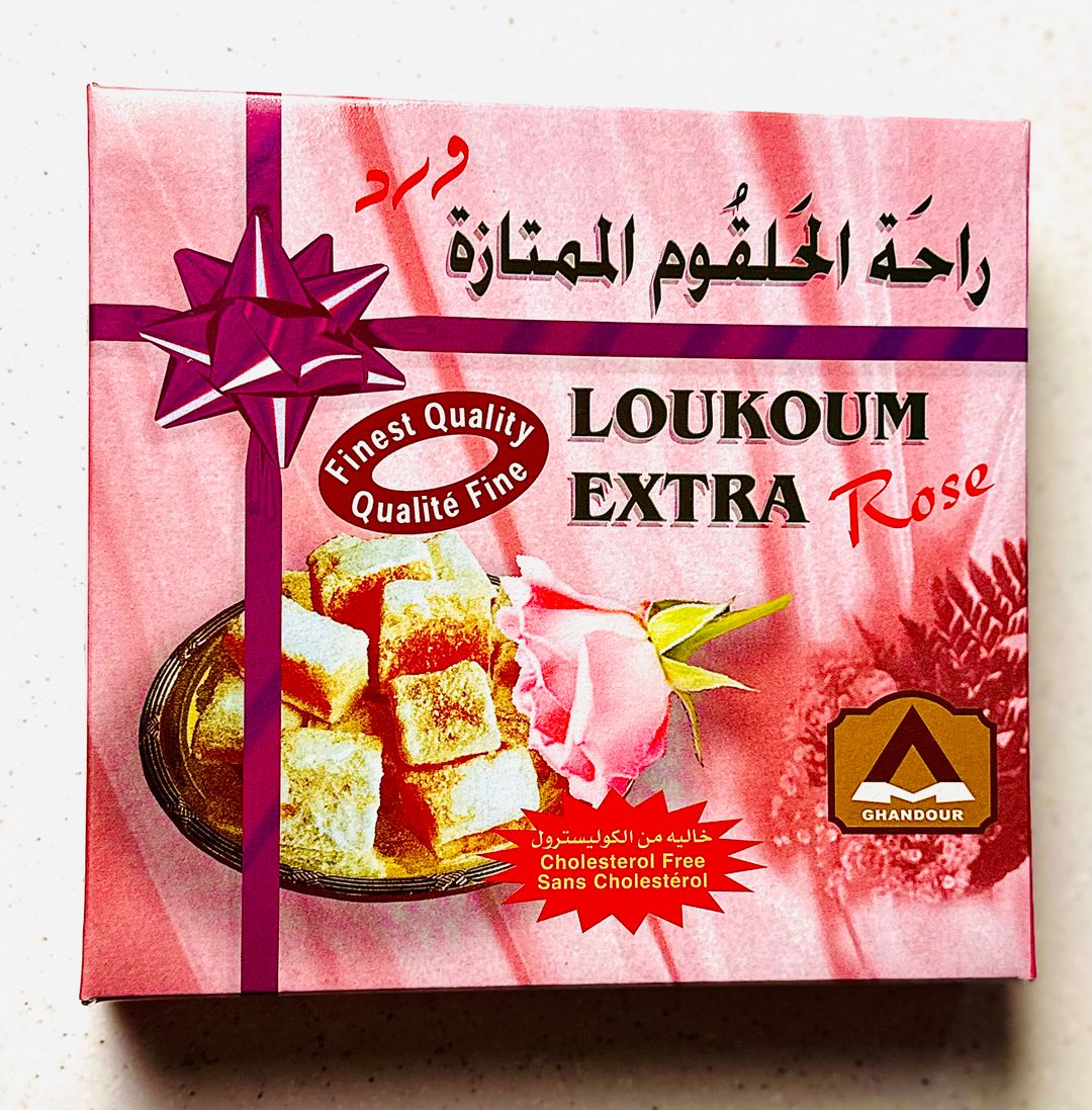 Ghandour rose loukoum 450 g حلقوم ورد غندور ٤٥٠ غ