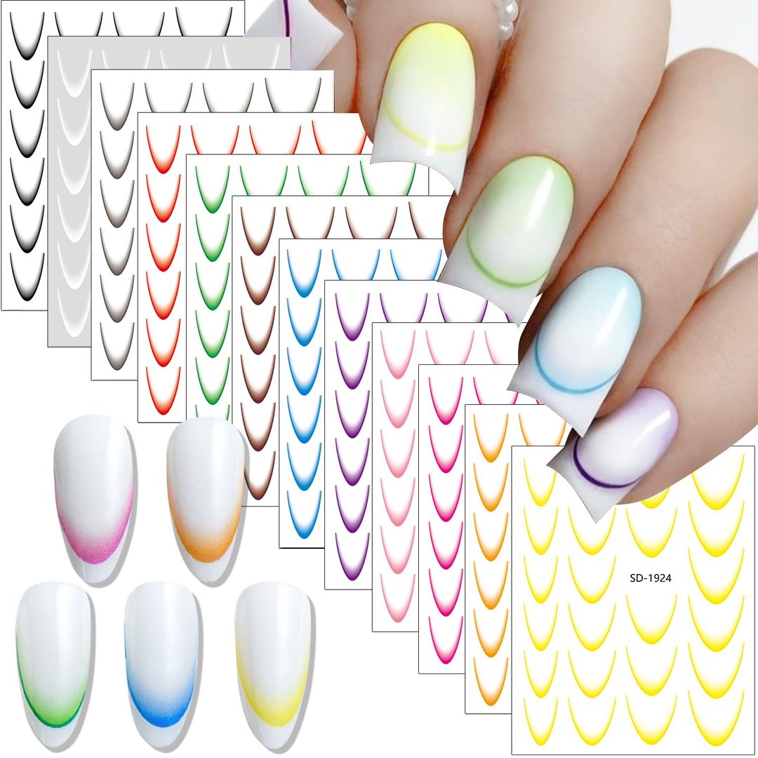 Ombre Nail Stickers 1PC