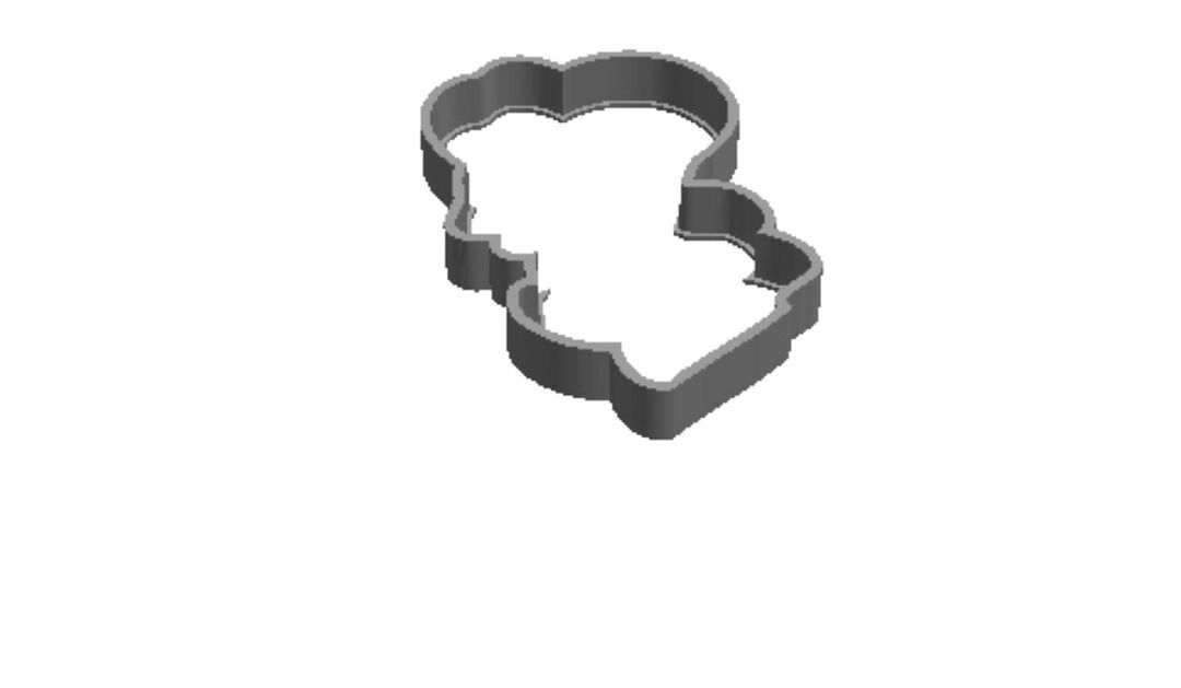 Model Yodi outline Cookie Cutter       