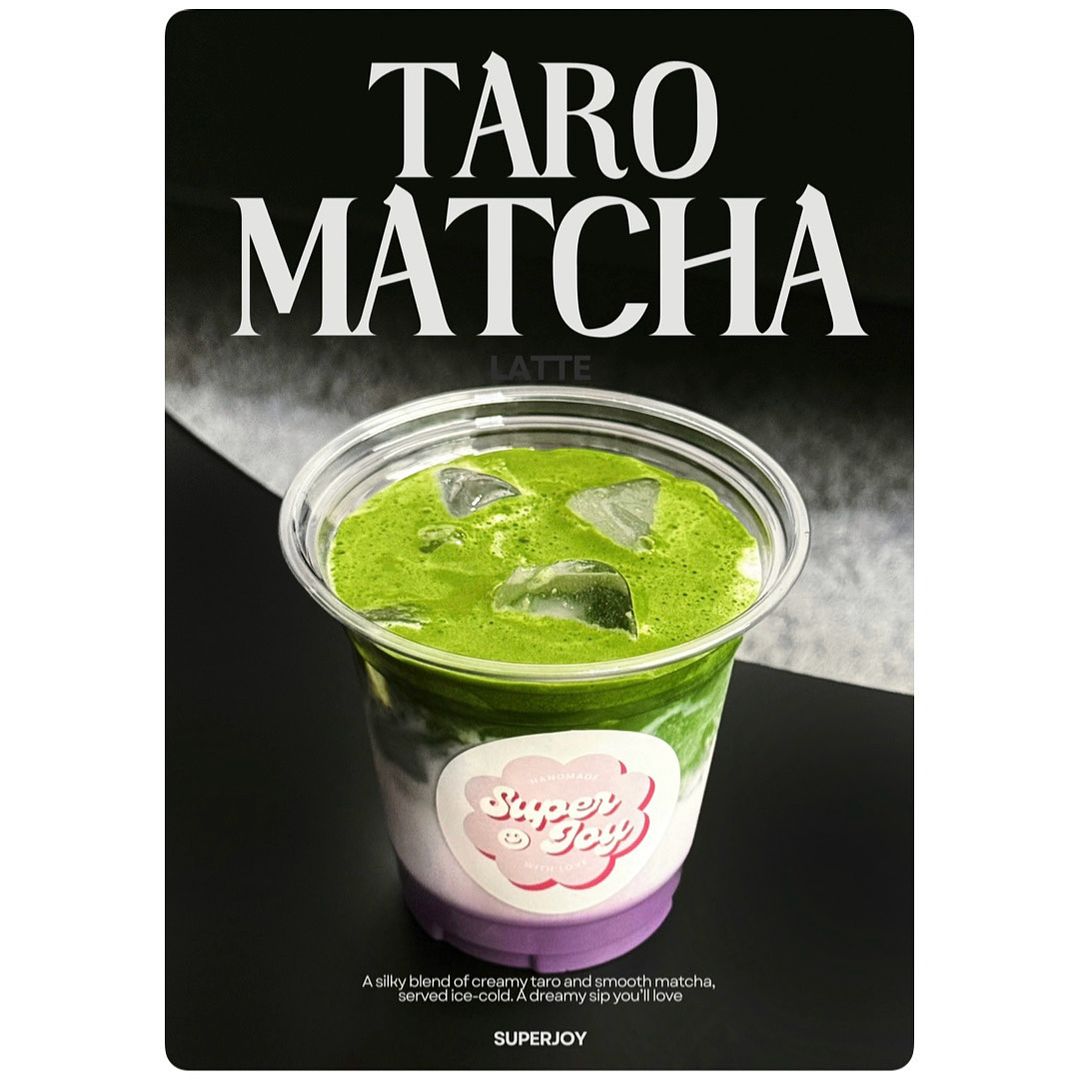 Taro Matcha Latte