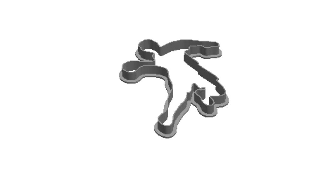 Krueger baker outline Cookie Cutter   