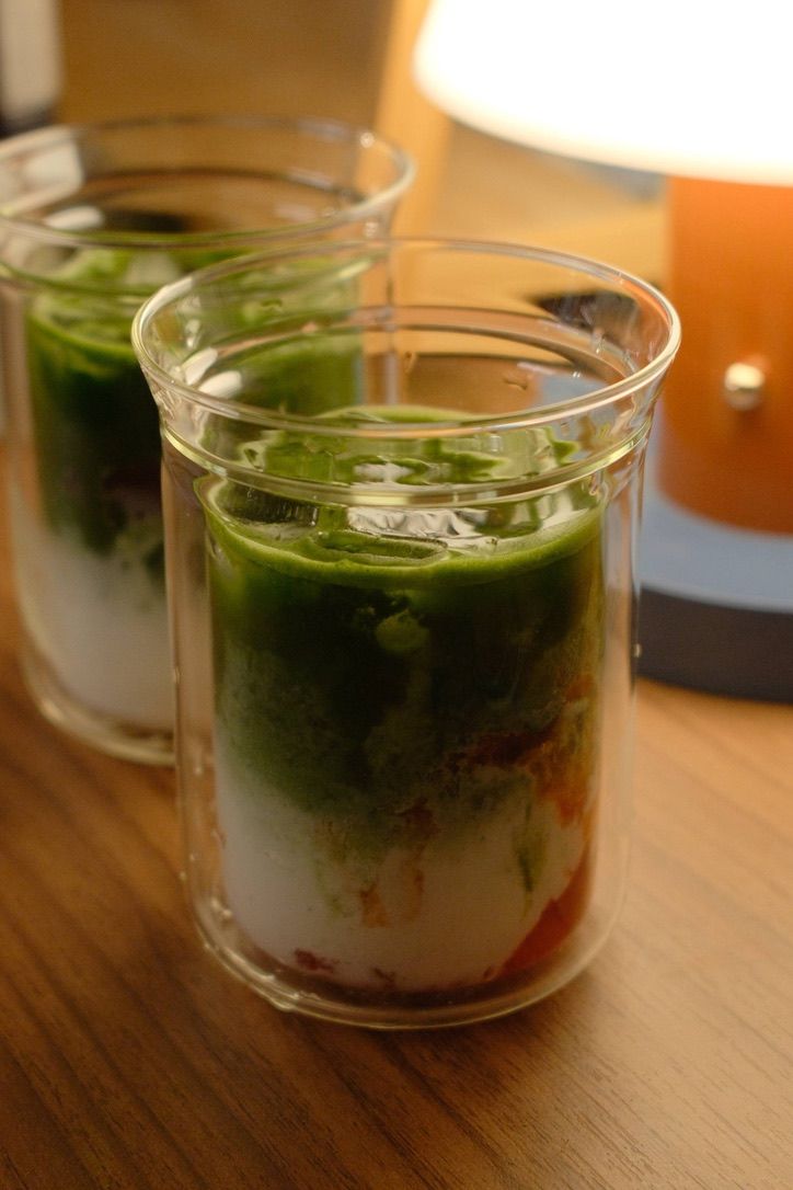 Strawberry Matcha (Iced)