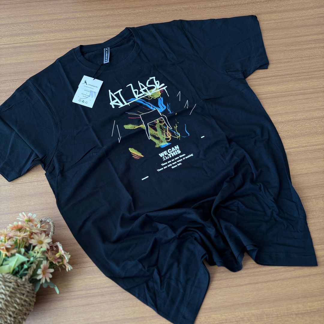 STYLESMYTH GRAPHIC T-SHIRT - BLACK