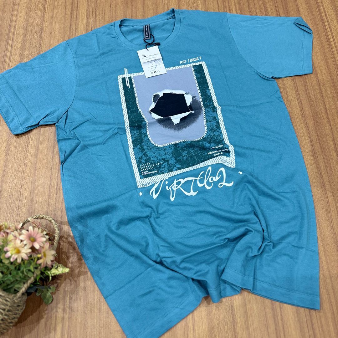 STYLESMYTH GRAPHIC T-SHIRT - TURQUOISE 