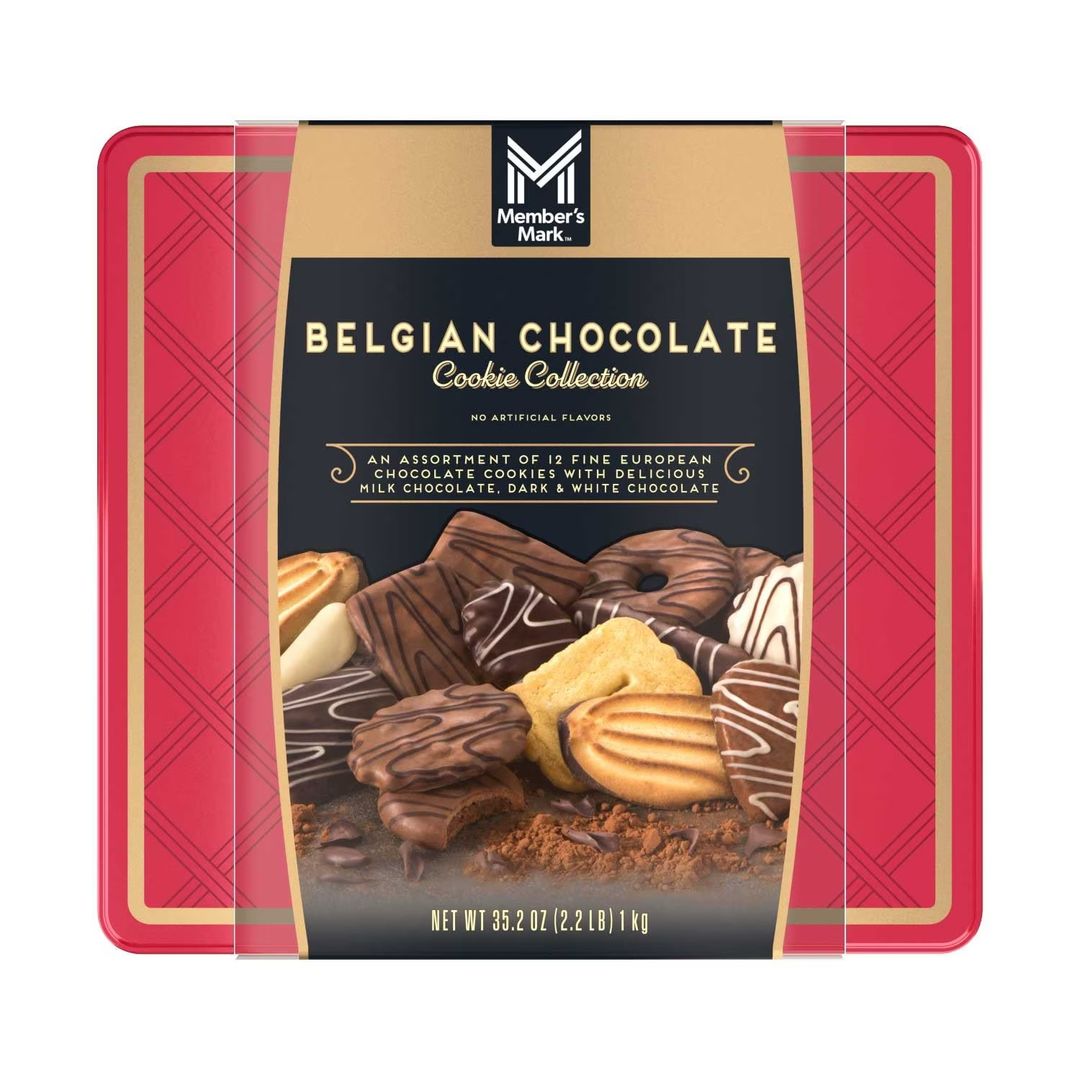 MM belgian Chocolate cookie tin