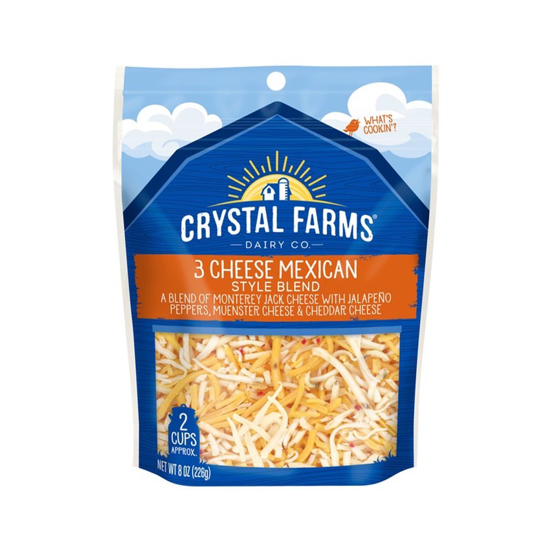 Crystal Farm Shredded 3 cheese Mexican