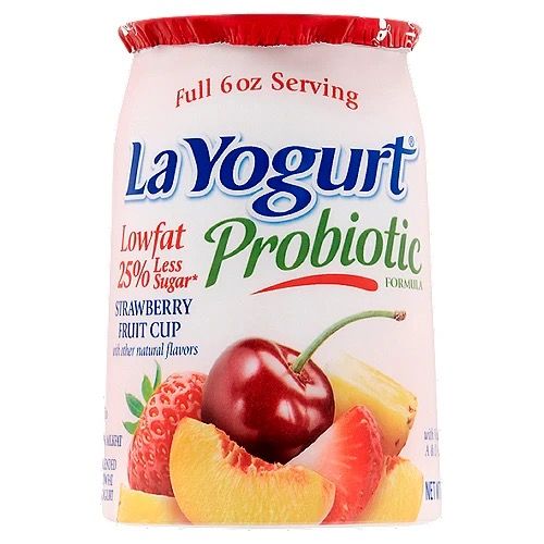 La Yogurt Strawberry Fruit Cup 6oz