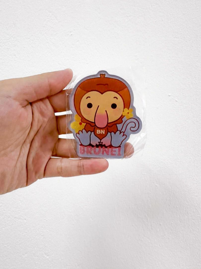 Proboscis Monkey Acrylic Magnet