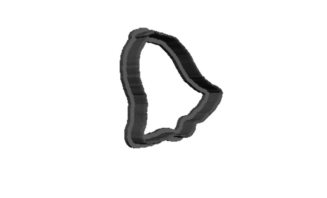 Marsha Reindeer bell outprint Cookie Cutter 