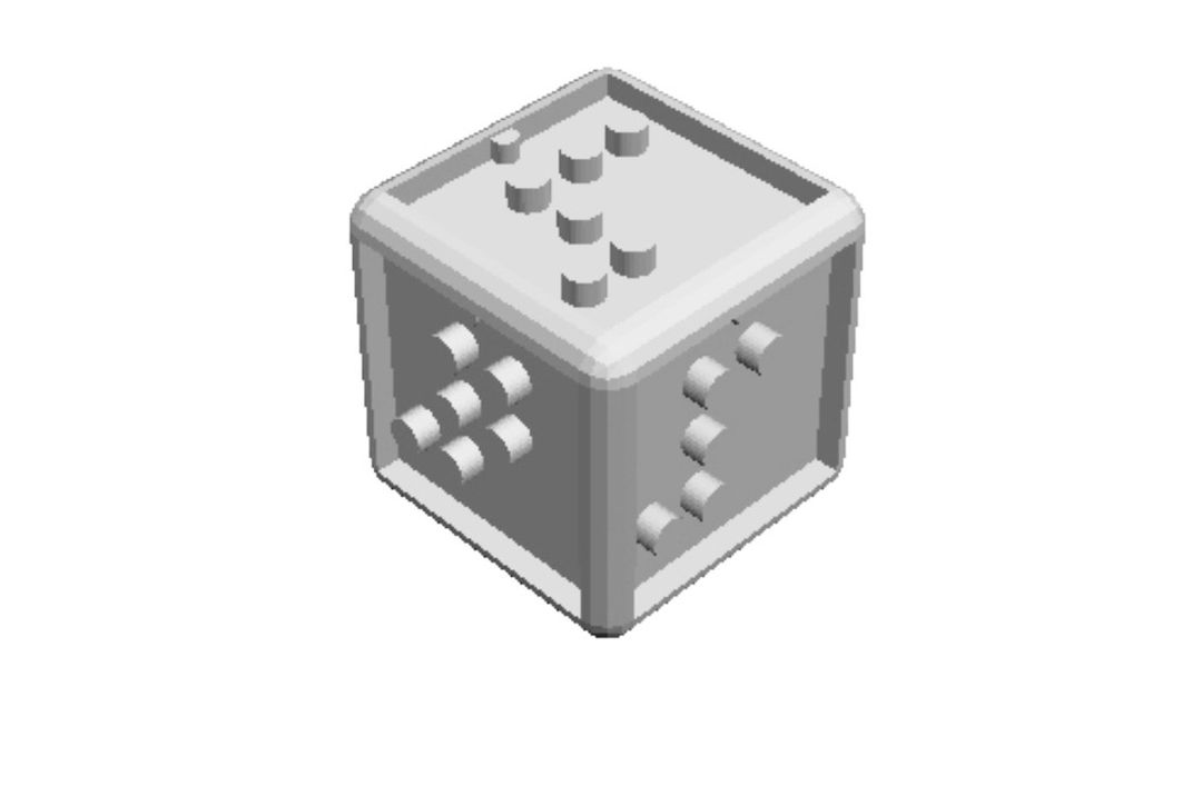 Braille Dice Cookie Cutter  