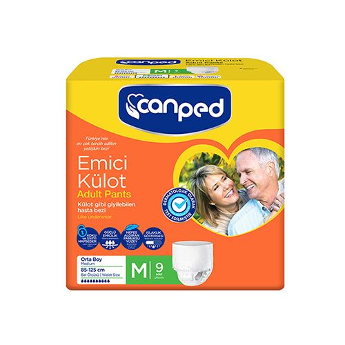 Canped Emici Külot Yetişkin Bezi Orta Boy (9'lu)