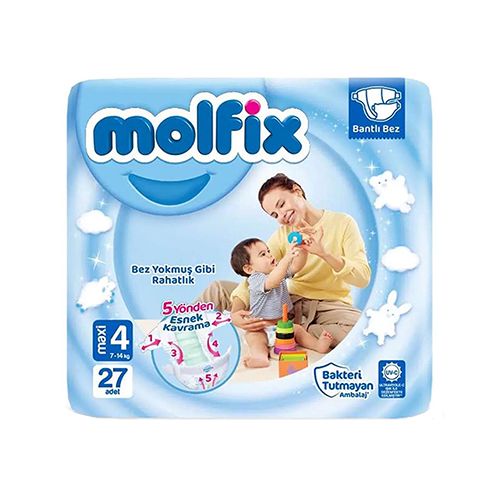 Molfix 4+ Beden 3D Bebek Bezi (27'li)
