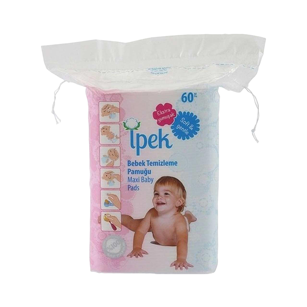 İpek Bebek Temizleme Pamuğu (60'lı)