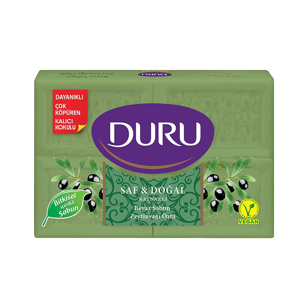 Duru Saf & Doğal Yeşil Zeytinyağlı (4 x 150 g)