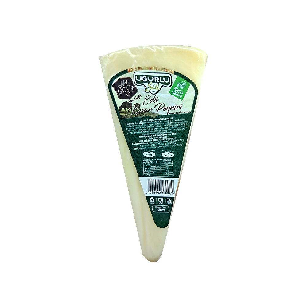 Uğurlu Süt Tam Yağlı Eski Kaşar Peyniri (200 g)
