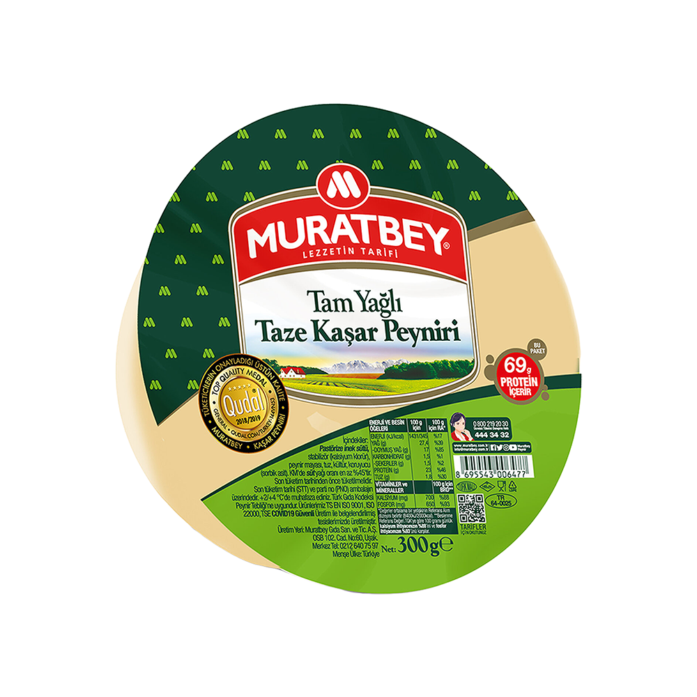 Muratbey Taze Kaşar Peyniri (300 g)
