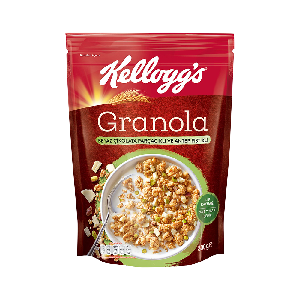 Kellogg's Beyaz Çikolatalı & Antep Fıstıklı Granola (300 g)