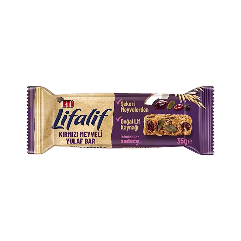 Eti Lifalif Kırmızı Meyveli Yulaf Bar (35 g)