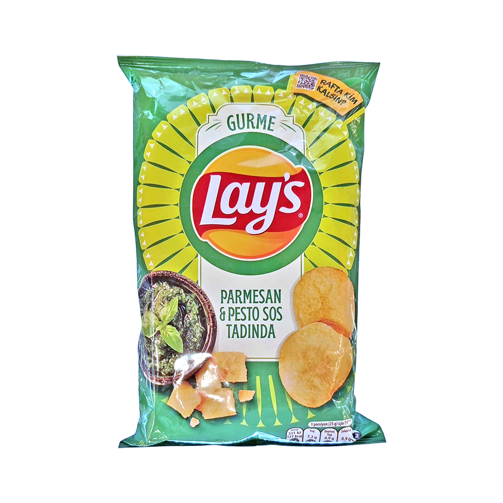 Lay's Gurme Parmesan ve Pesto Sos Tadında Cips (105 g)