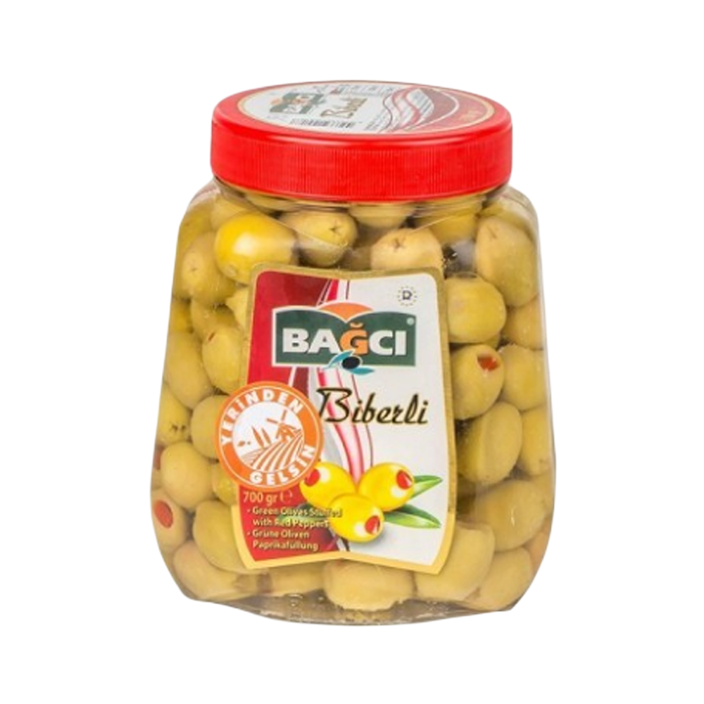 Bağcı Biberli Yeşil Zeytin 181-200 (700 g)