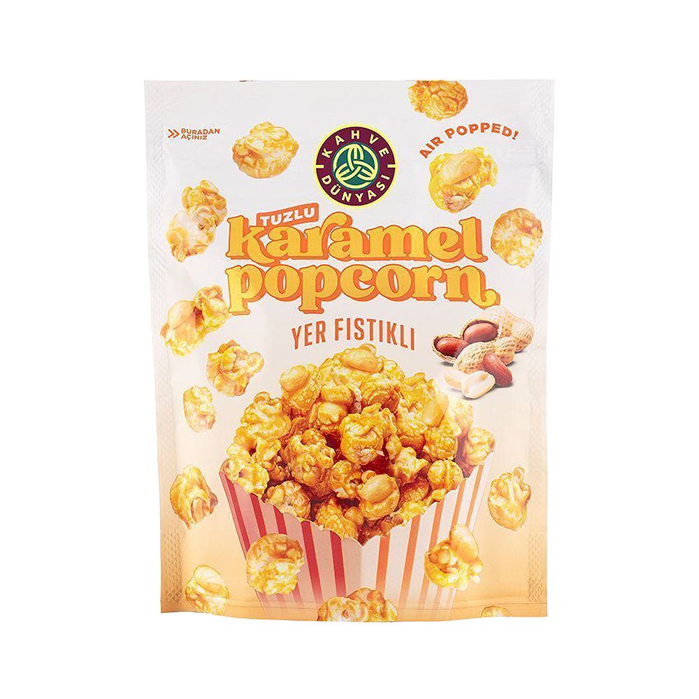 Kahve Dünyası Tuzlu Karamel ve Yer Fıstıklı Popcorn (80 g)