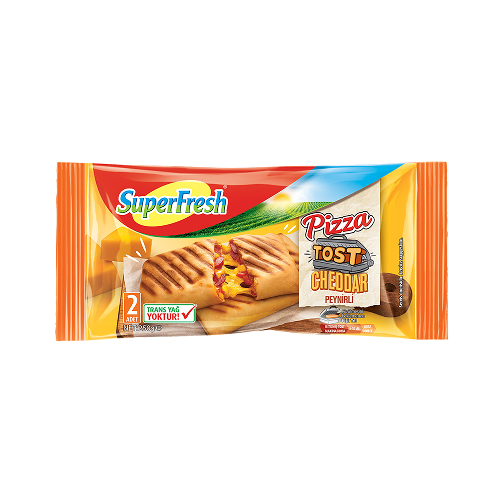 SuperFresh Pizza Tost Cheddar Peynir (250 g)