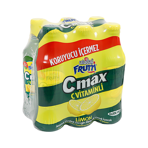 Uludağ Frutti Cmax Limon Aromalı Gazlı İçecek (6 x 200 ml)