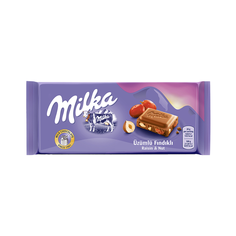 Milka Üzümlü Fındıklı Çikolata (80 g)