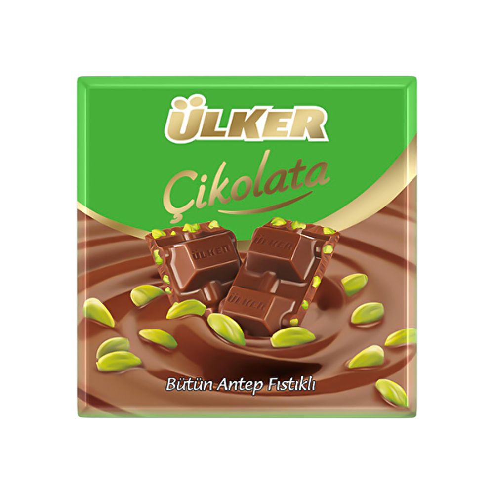 Ülker Antep Fıstıklı Kare Çikolata (65 g)