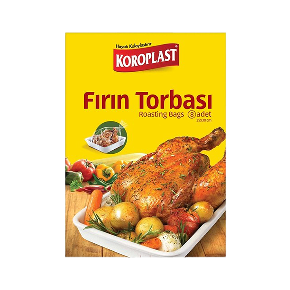 Koroplast Fırın Torbası Büyük Boy 8'li (25 x 38 cm)