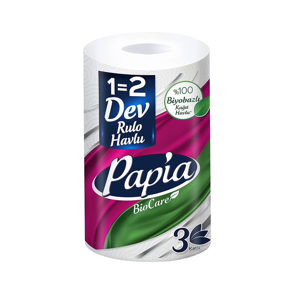 Papia BioCare 1=2 Dev Rulo Havlu