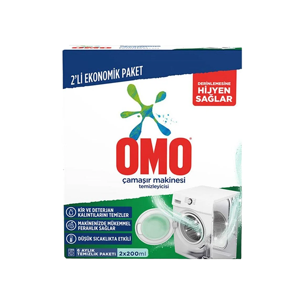 Omo Derinlemesine Hijyen Çamaşır Makinesi Temizleyicisi (400 ml)