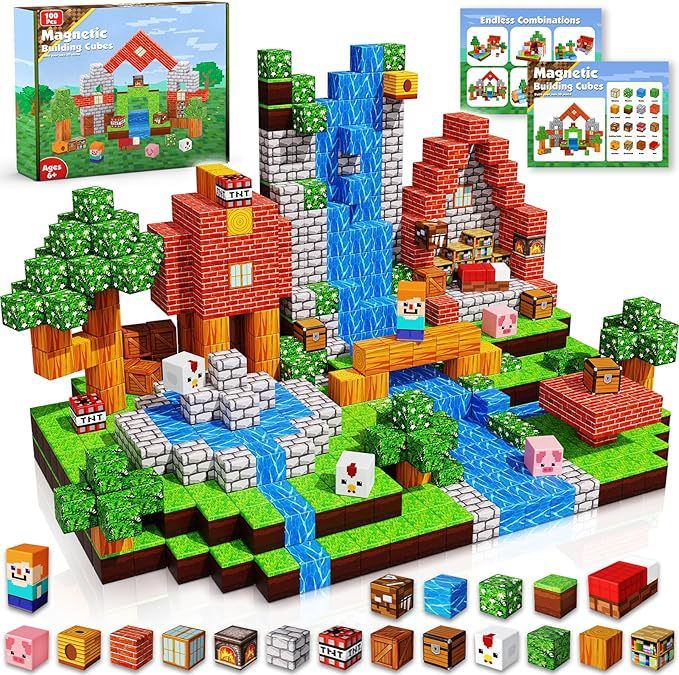 Magnetic Building Cubes 100 Pcs/Set ZH019 - Animal House