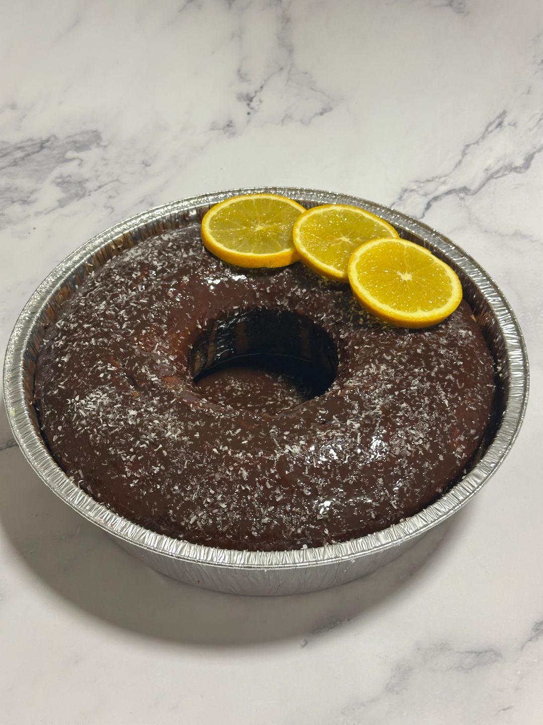 كعكة برتقال مع شوكلاته 