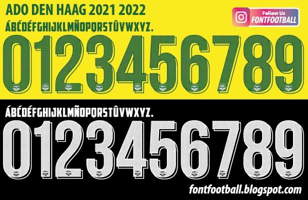 Font Vector ADO Den Haag 2021 2022 kit
