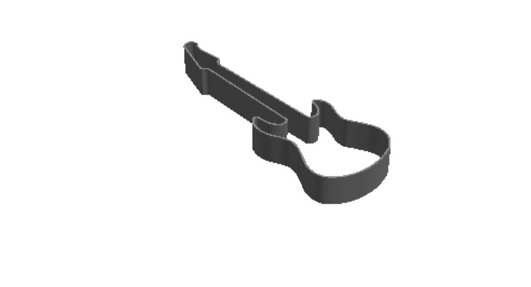 Fender Guitar outprint  Cookie Cutter