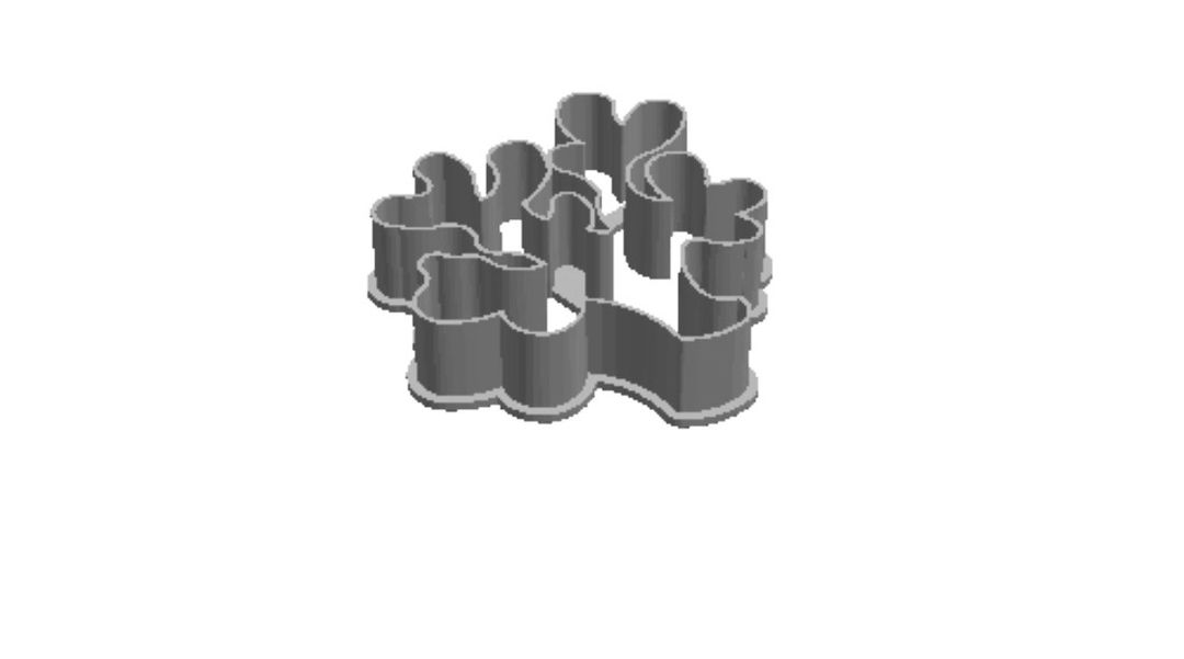 Coral  outprint  Cookie Cutter  