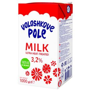 Lapte Voloshkove Pole UHT 3,2% 1l