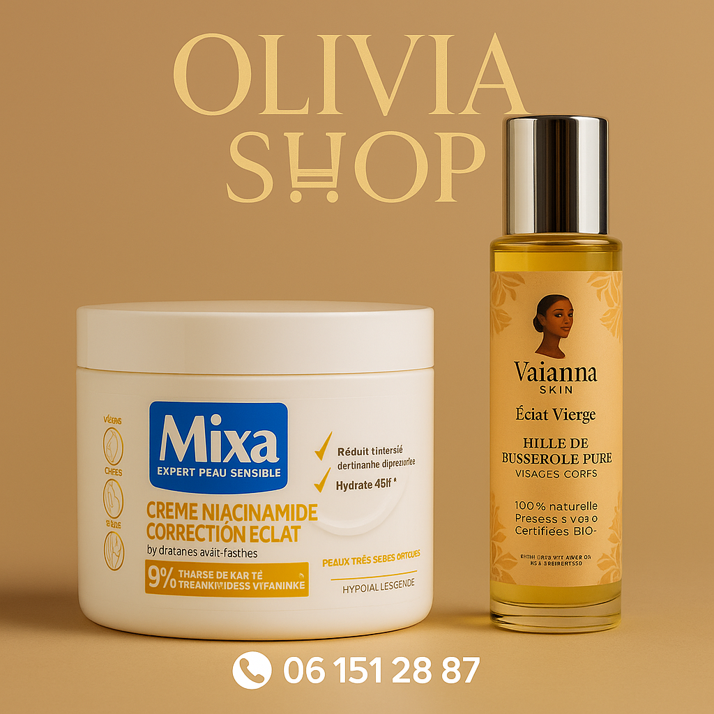 MIXA NIACINAMIDE+VAIANNA SKIN HUILE DE BUSSEROLE ECLAT VIERGE 400ML+200ML