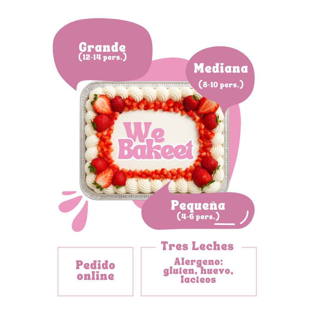 Elige el tamaño que encaje con tu celebración.