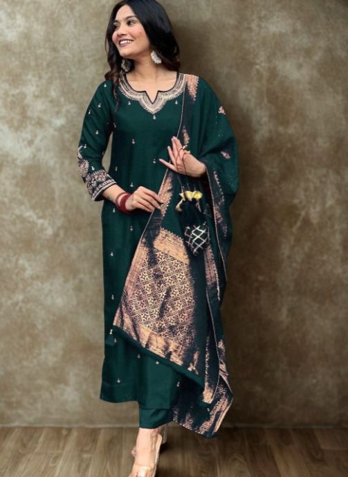 COTTON STRAIGHT KURTA SET  