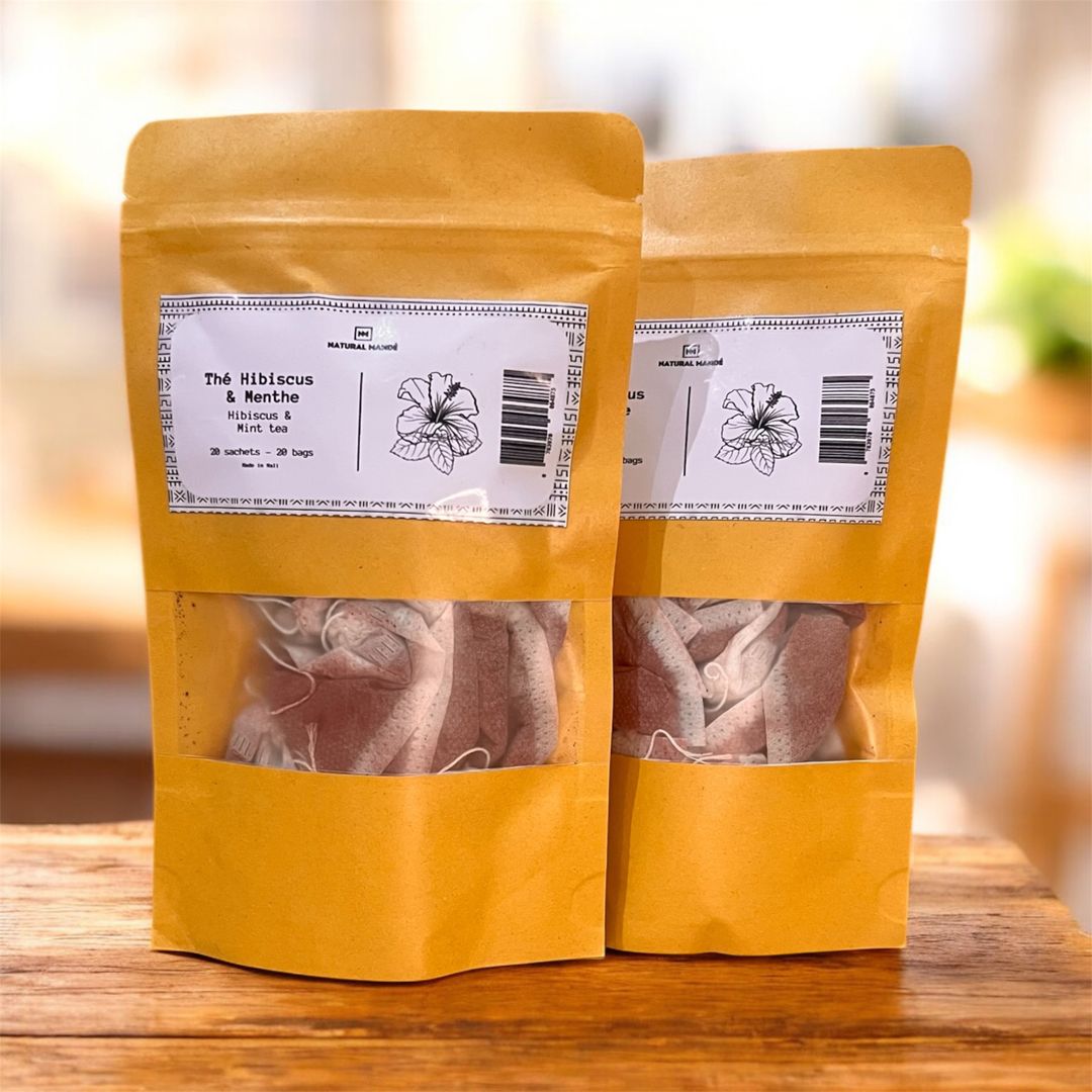 Infusion Hibiscus Menthe - 100% Naturel - Lot de 2