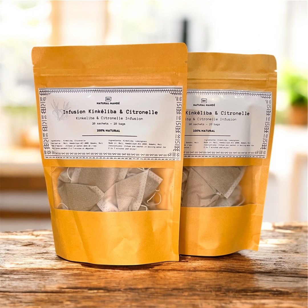 Infusion Kinkéliba & Citronnelle - 100% Naturel - Lot de 2