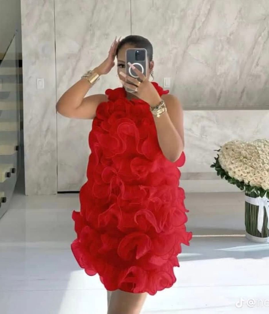 Ruffled cocktail mini