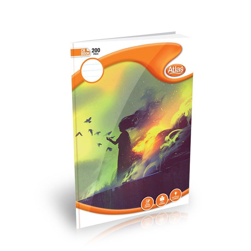 Atlas A4 CR Book Square # Ruled 200Pgs 
