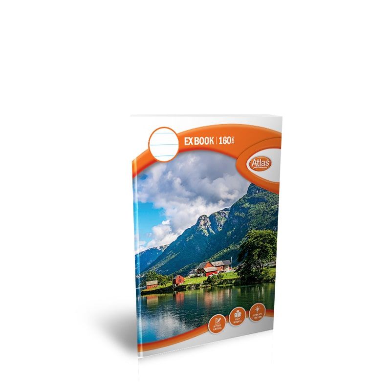 Atlas A5 Exercise Book Single = Ruled 160Pgs   