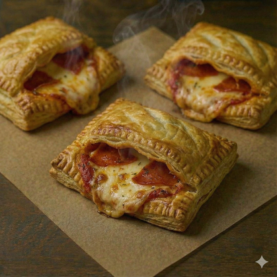 Puff Pastry Pizza Pockets