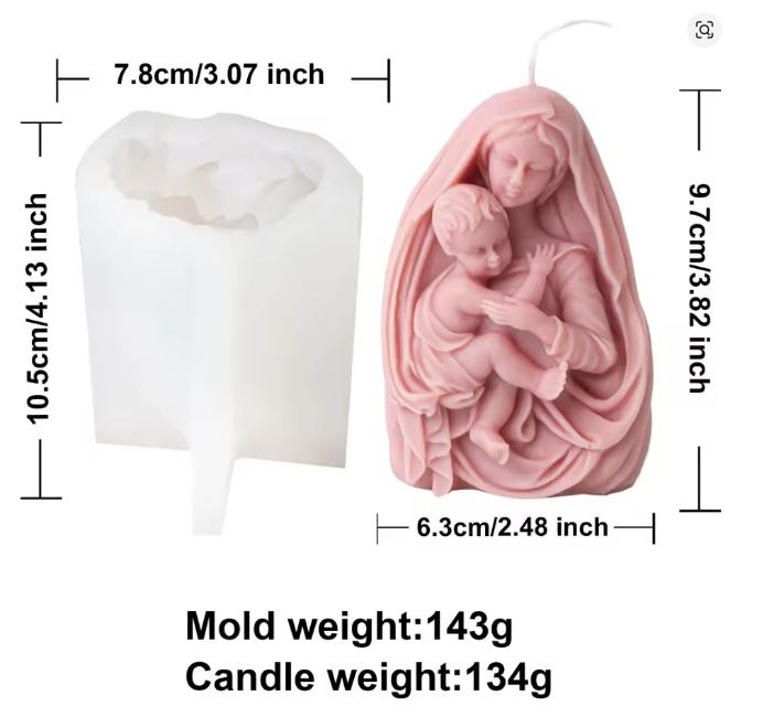 Molde de la Virgen y Jesus