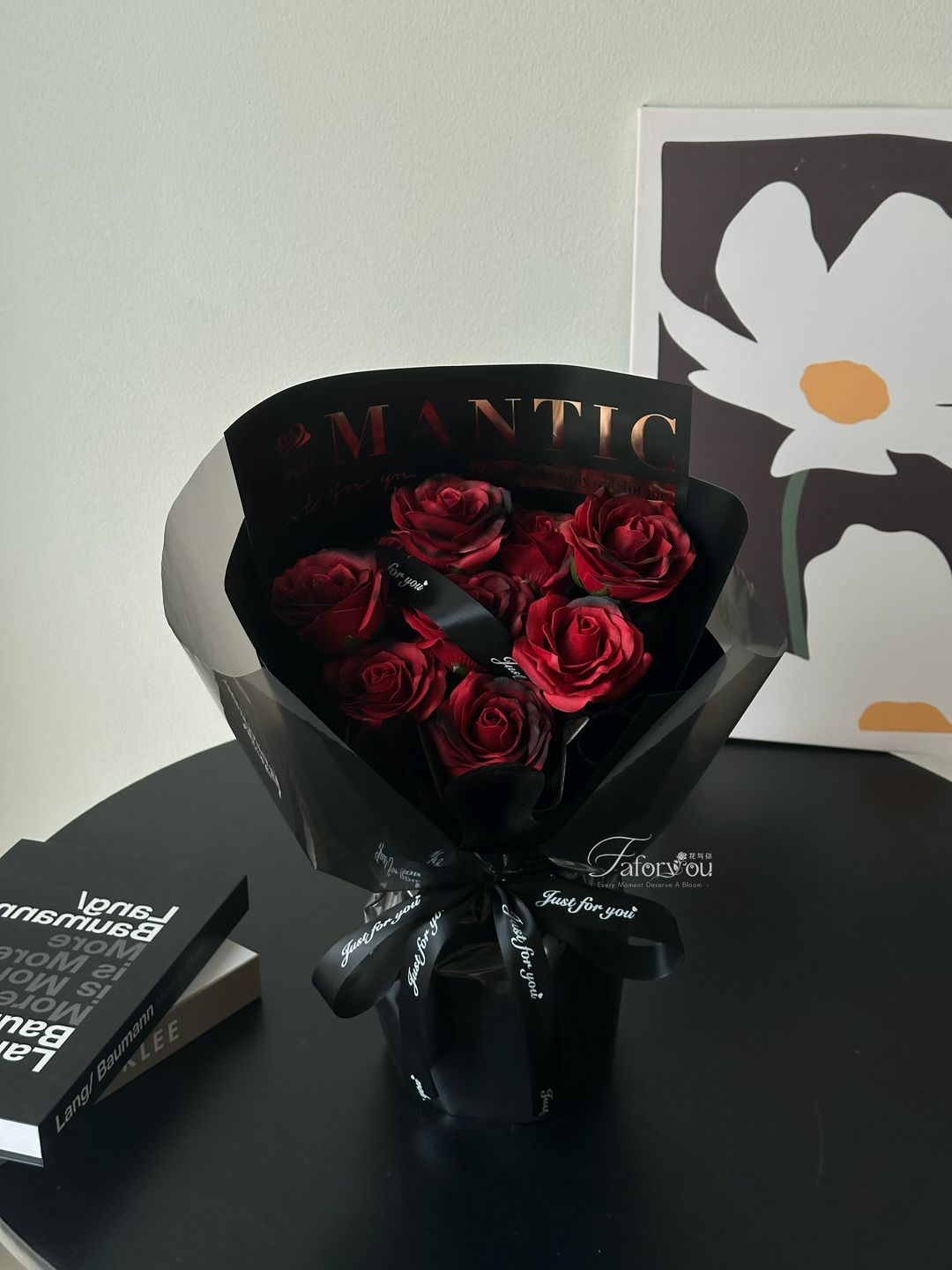 9 Stalk Soap Rose Bouquet  